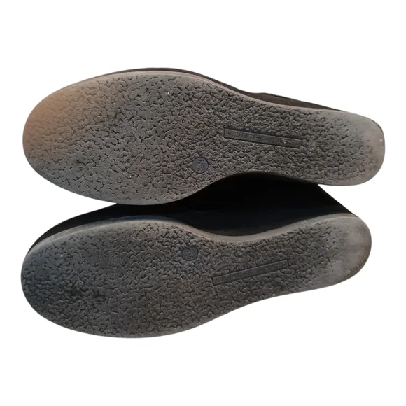 SOLD Tommy Hilfiger Black Suede Wedge Heel Boots Size 9 1/2 M - Picture 6 of 7